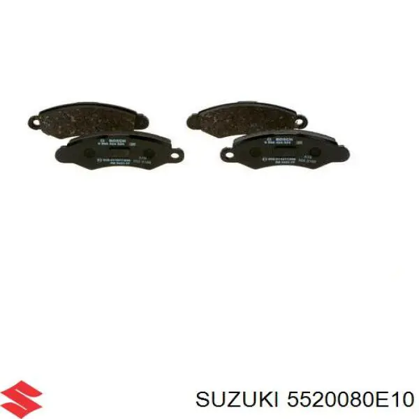 5520080E10 Suzuki колодки тормозные передние дисковые