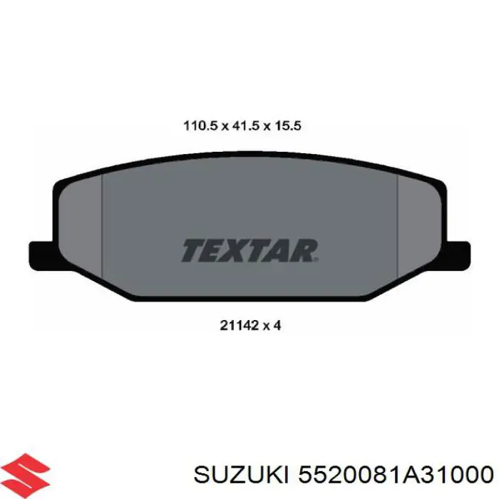 Колодки Suzuki 5520081A31000 цена, от 16.78 USD