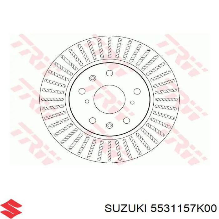 5531157K00 Suzuki диск тормозной задний