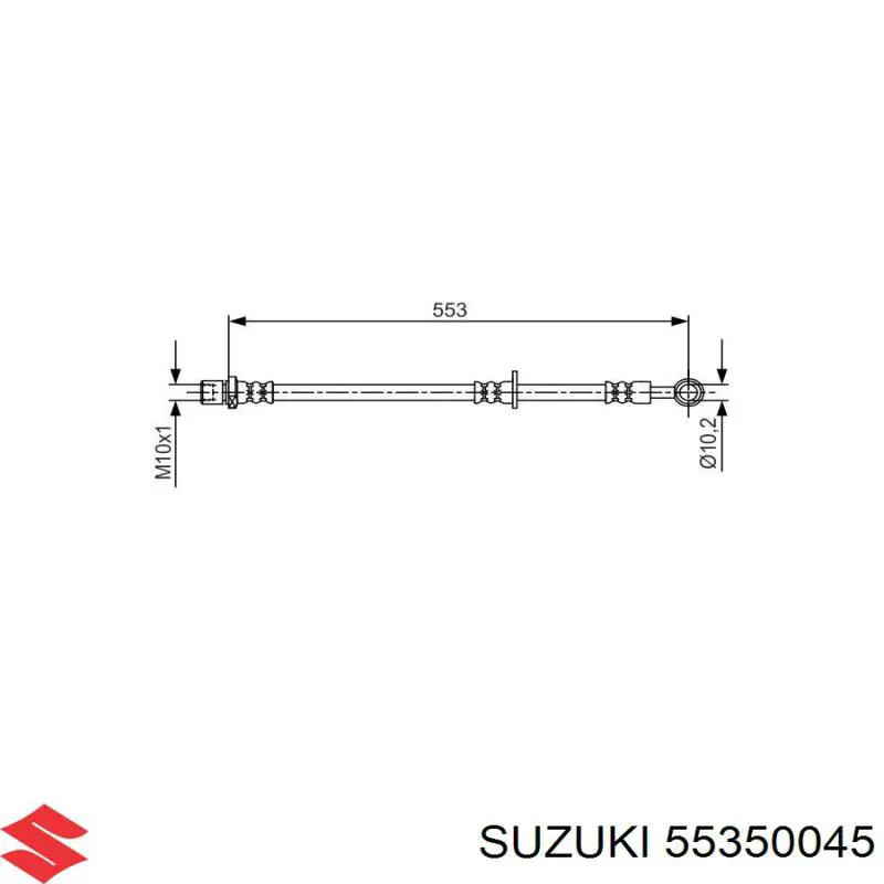 55350045 Suzuki Датчик расхода воздуха