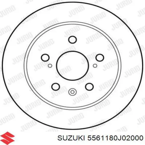 Тормозные диски 5561180J02000 Suzuki