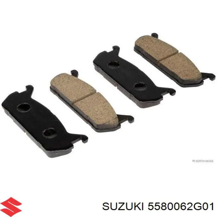 Колодки тормозные задние дисковые SUZUKI 5580062G01