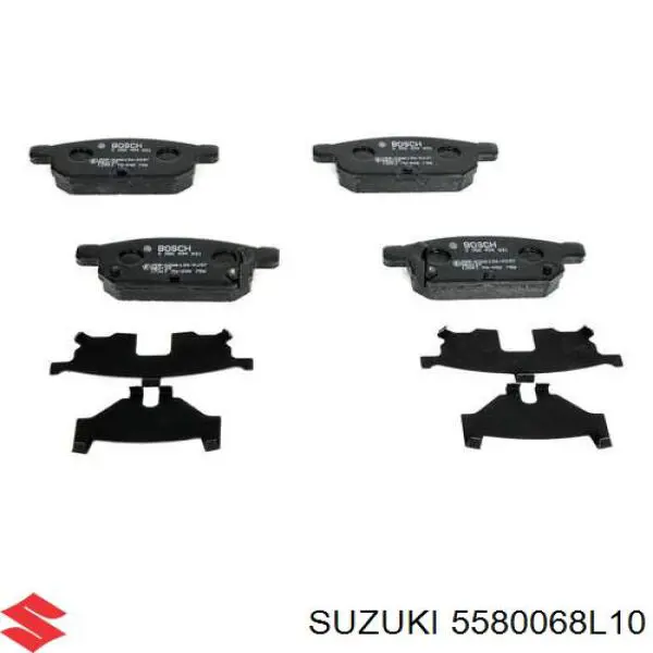 Купить 5580068L10 Suzuki Колодки тормозные задние, дисковые