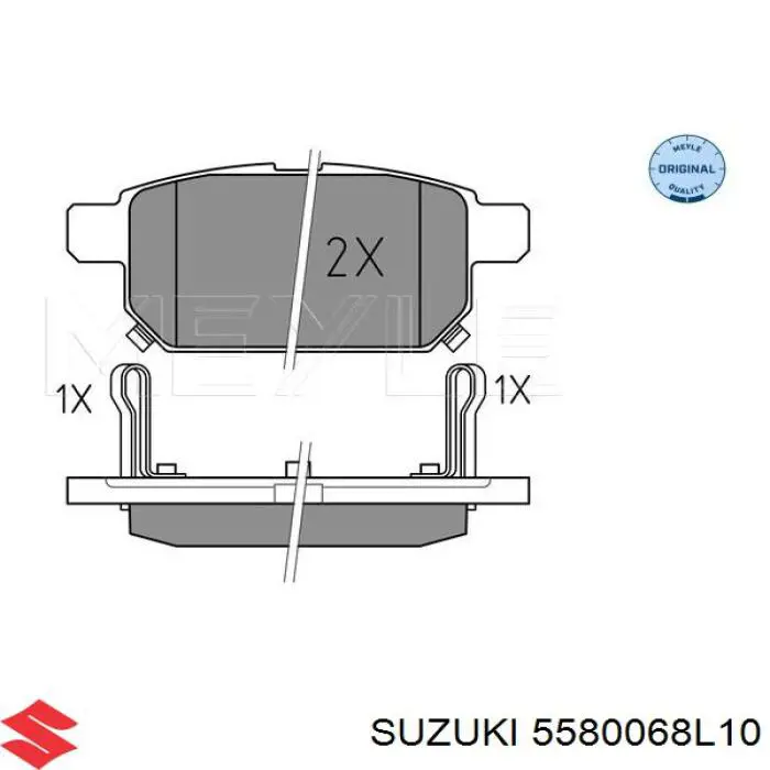 Колодки дисковые  Suzuki 5580068L10 цена, от 27.97 USD