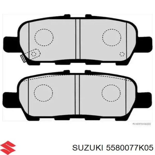 Колодки дисковые  Suzuki 5580077K05 цена, от 21.19 USD