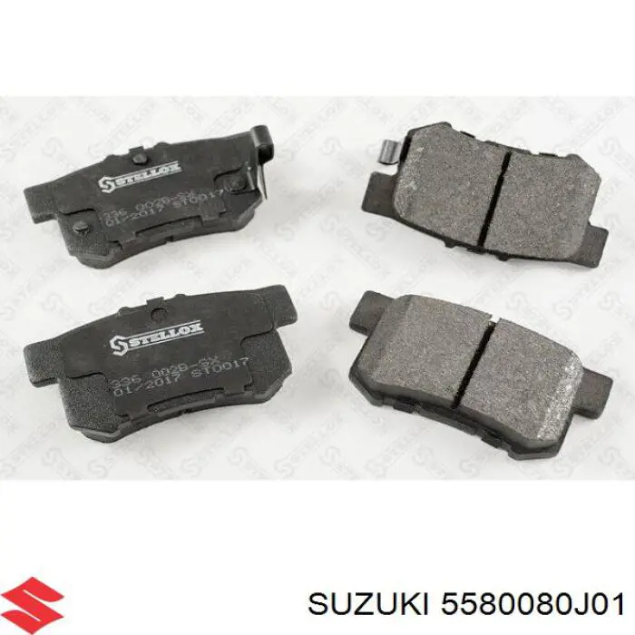 Купить 5580080J01 Suzuki Колодки тормозные задние, дисковые