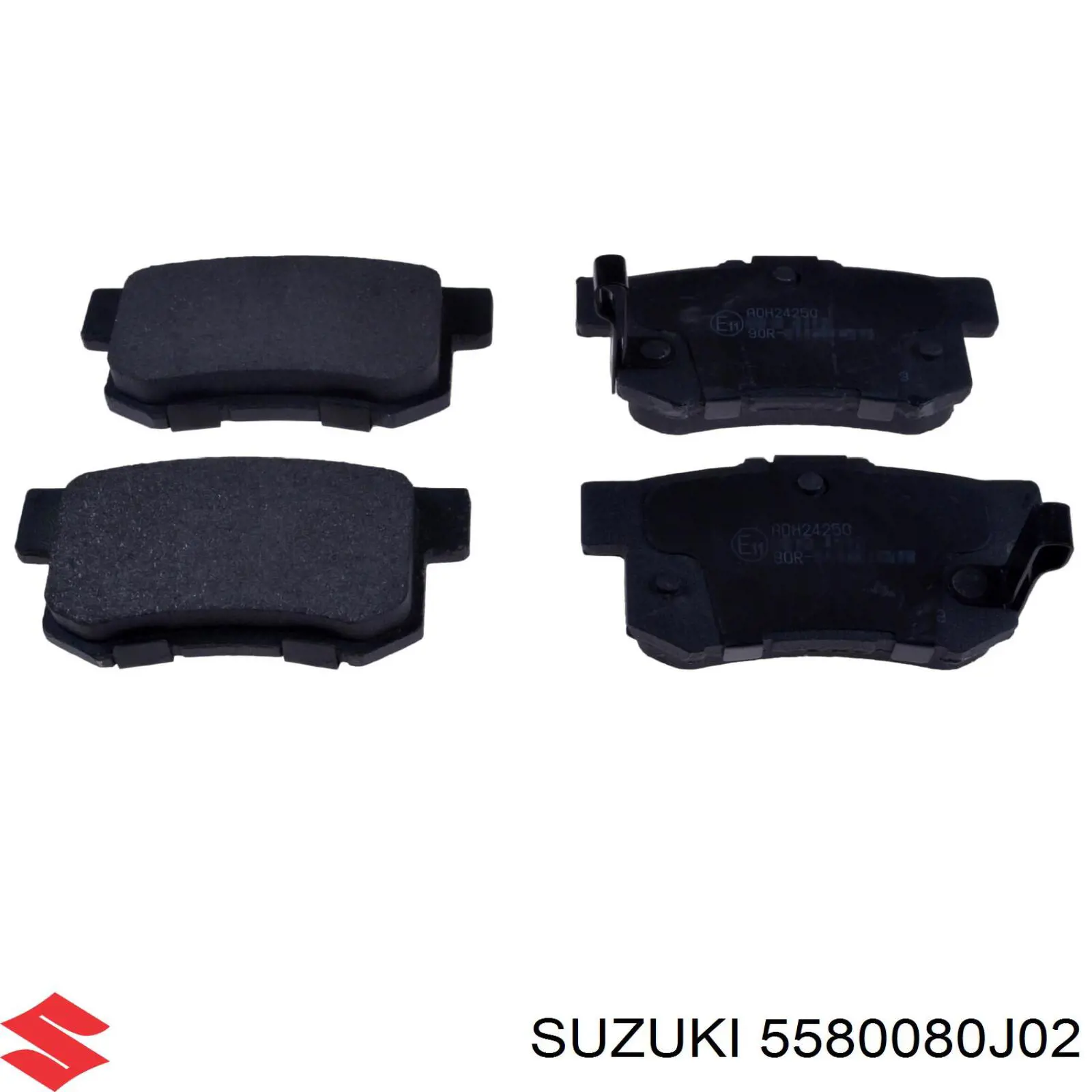 Колодки тормозные задние дисковые SUZUKI 5580080J02