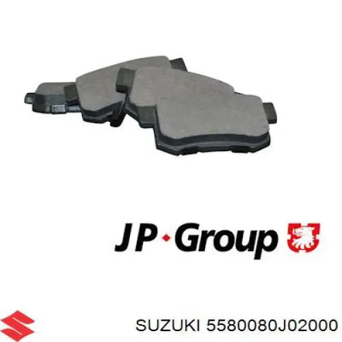 Купить 5580080J02000 Suzuki Колодки тормозные задние, дисковые