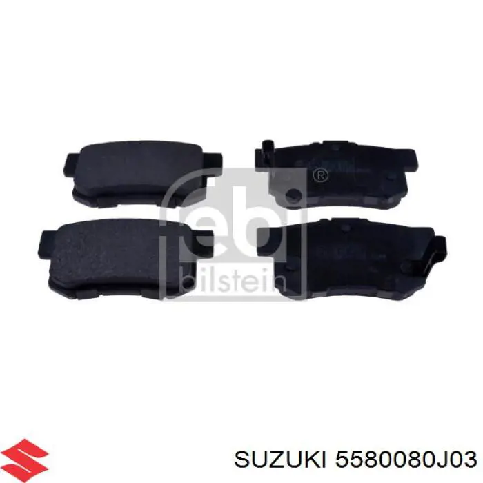 5580080J03 Suzuki задние тормозные колодки