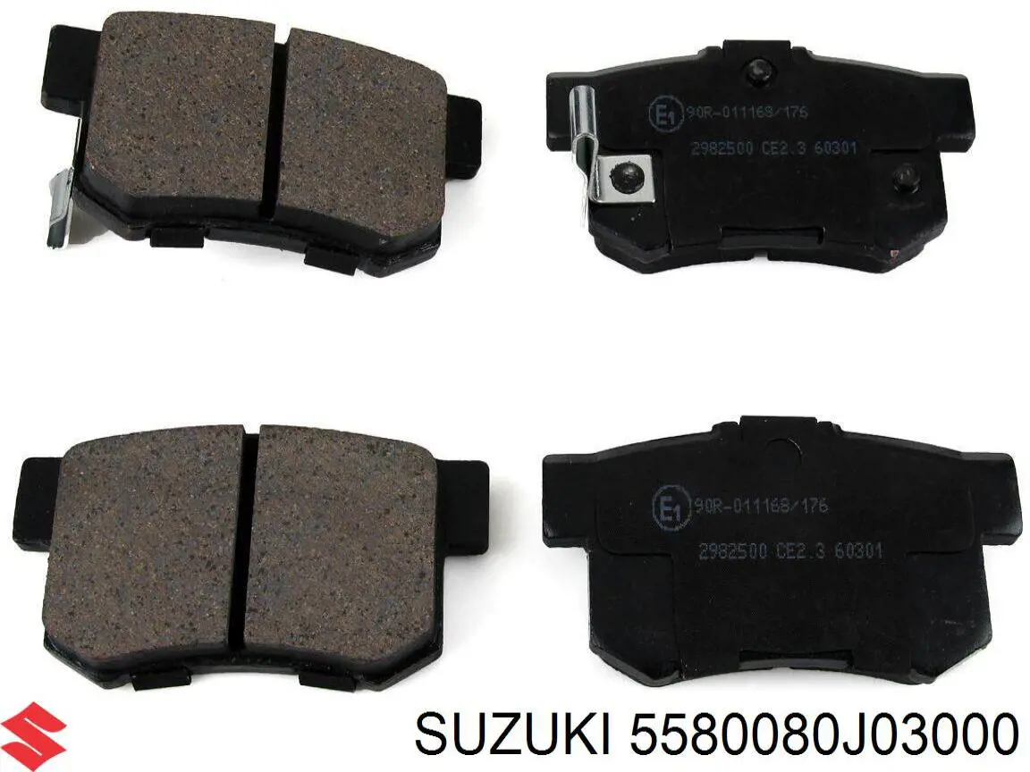 5580080J03000 Suzuki Колодки тормозные дисковые комплект