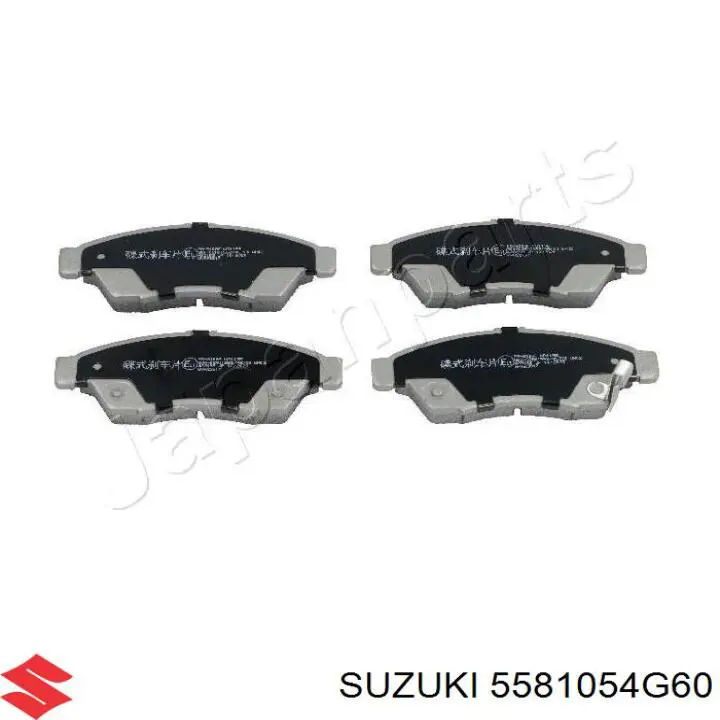 Передние тормозные колодки 5581054G60 Suzuki