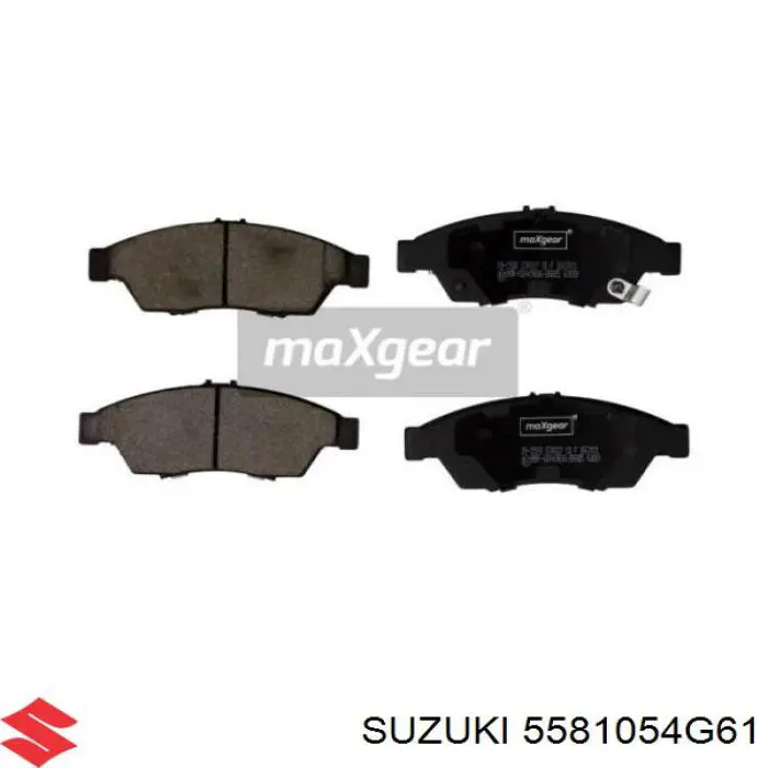 Передние тормозные колодки 5581054G61 Suzuki