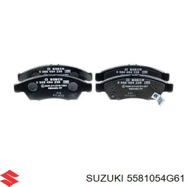 Колодки Suzuki 5581054G61 цена, от 26.61 USD