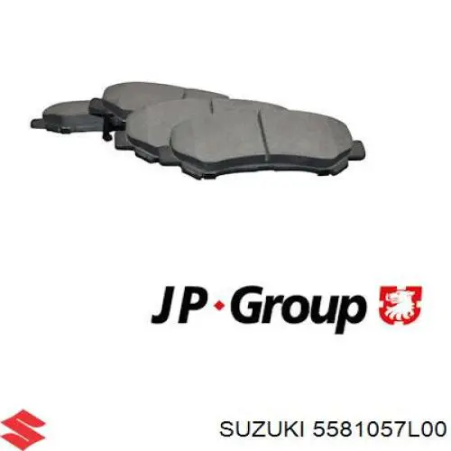 Передние тормозные колодки 5581057L00 Suzuki