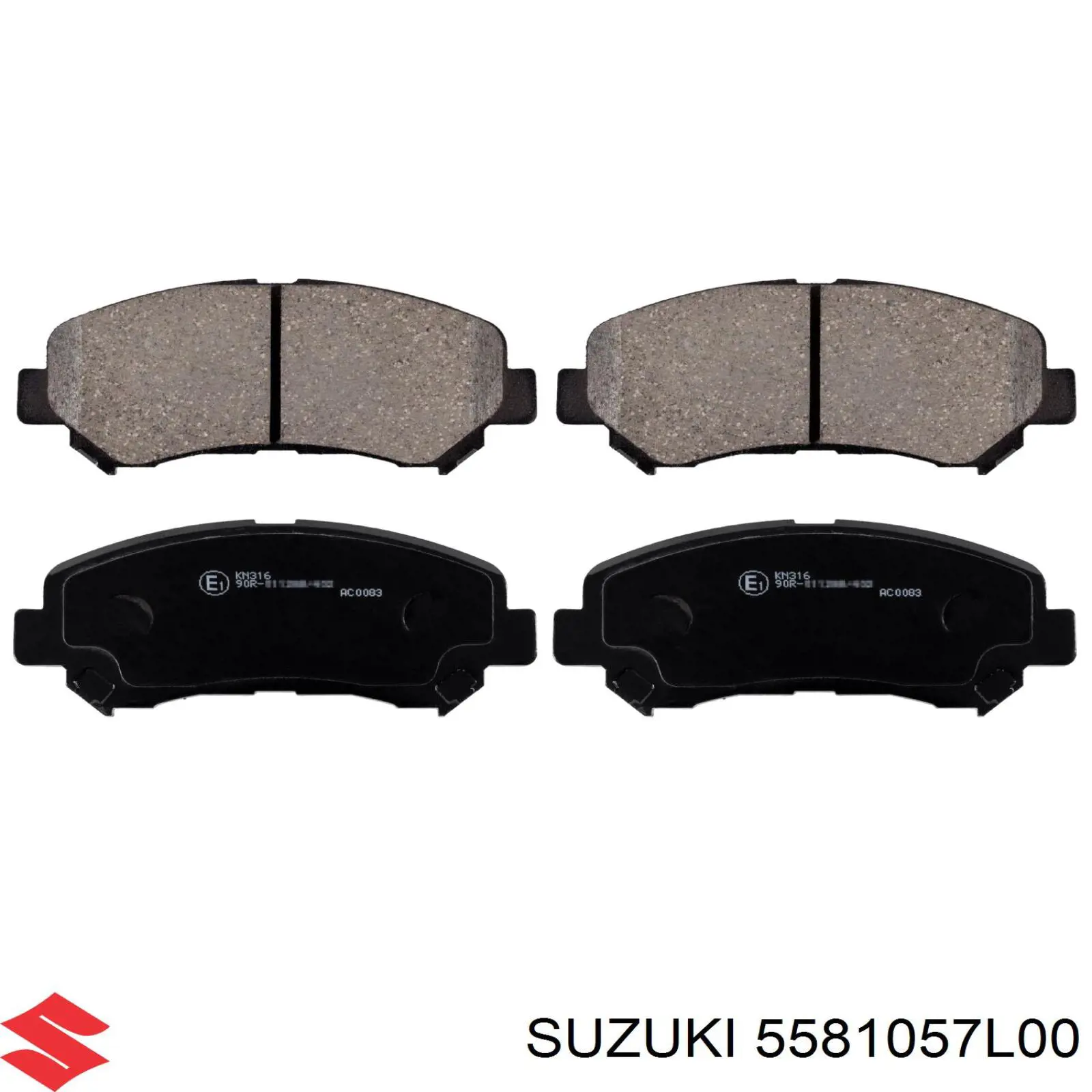 5581057L00 Suzuki Колодки передние