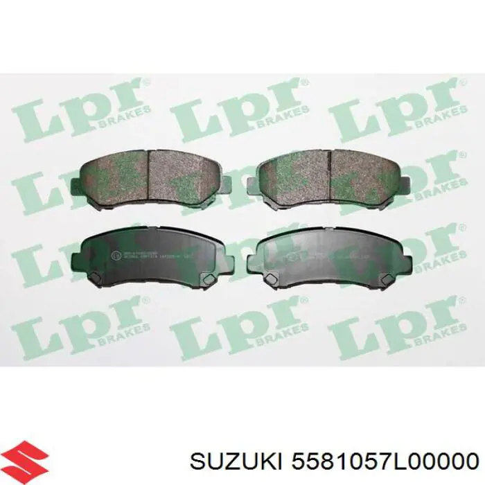 Передние тормозные колодки 5581057L00000 Suzuki