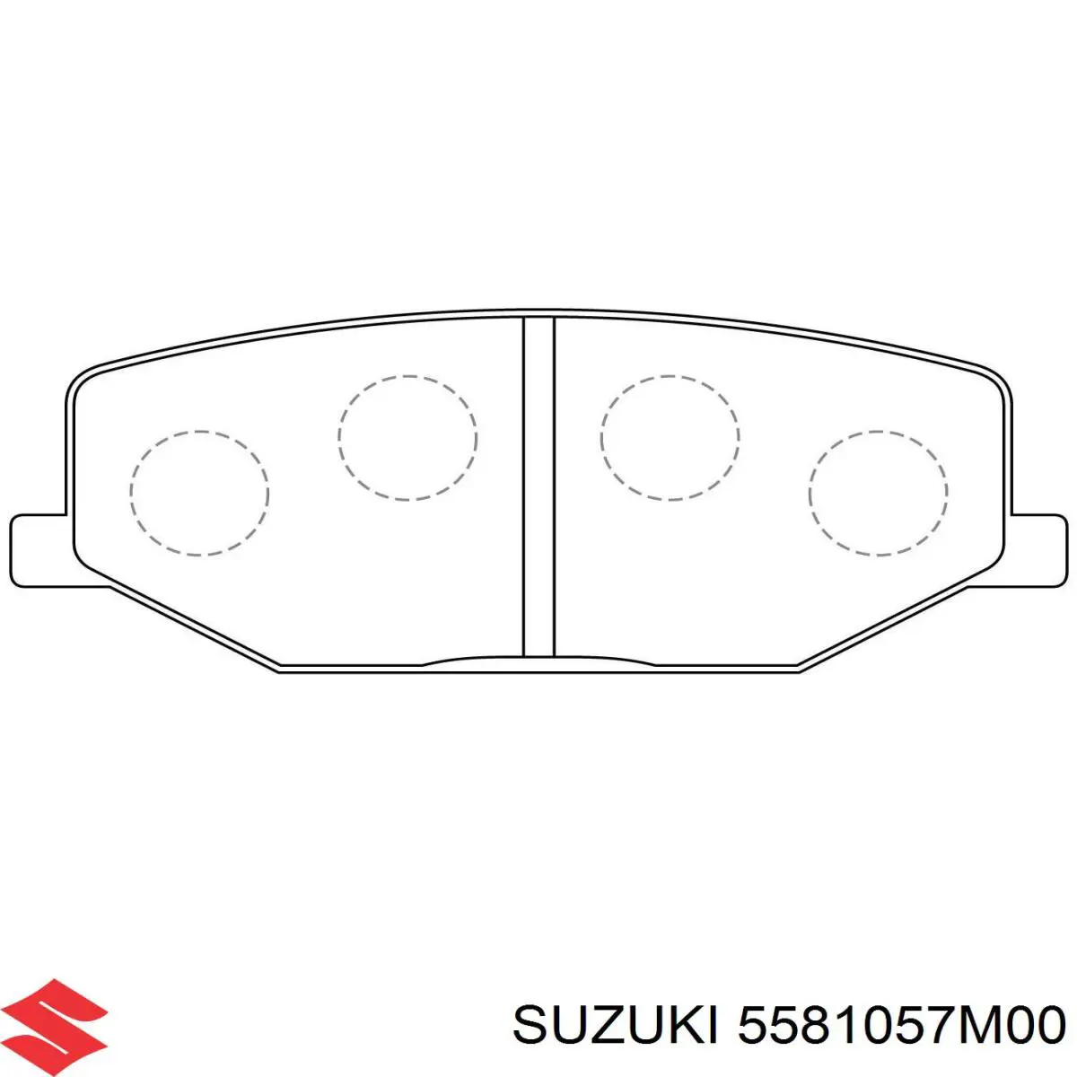 Купить 5581057M00 Suzuki Колодки тормозные