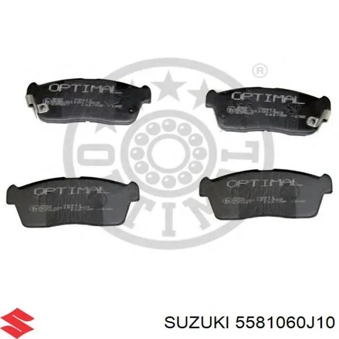 Передние тормозные колодки 5581060J10 Suzuki