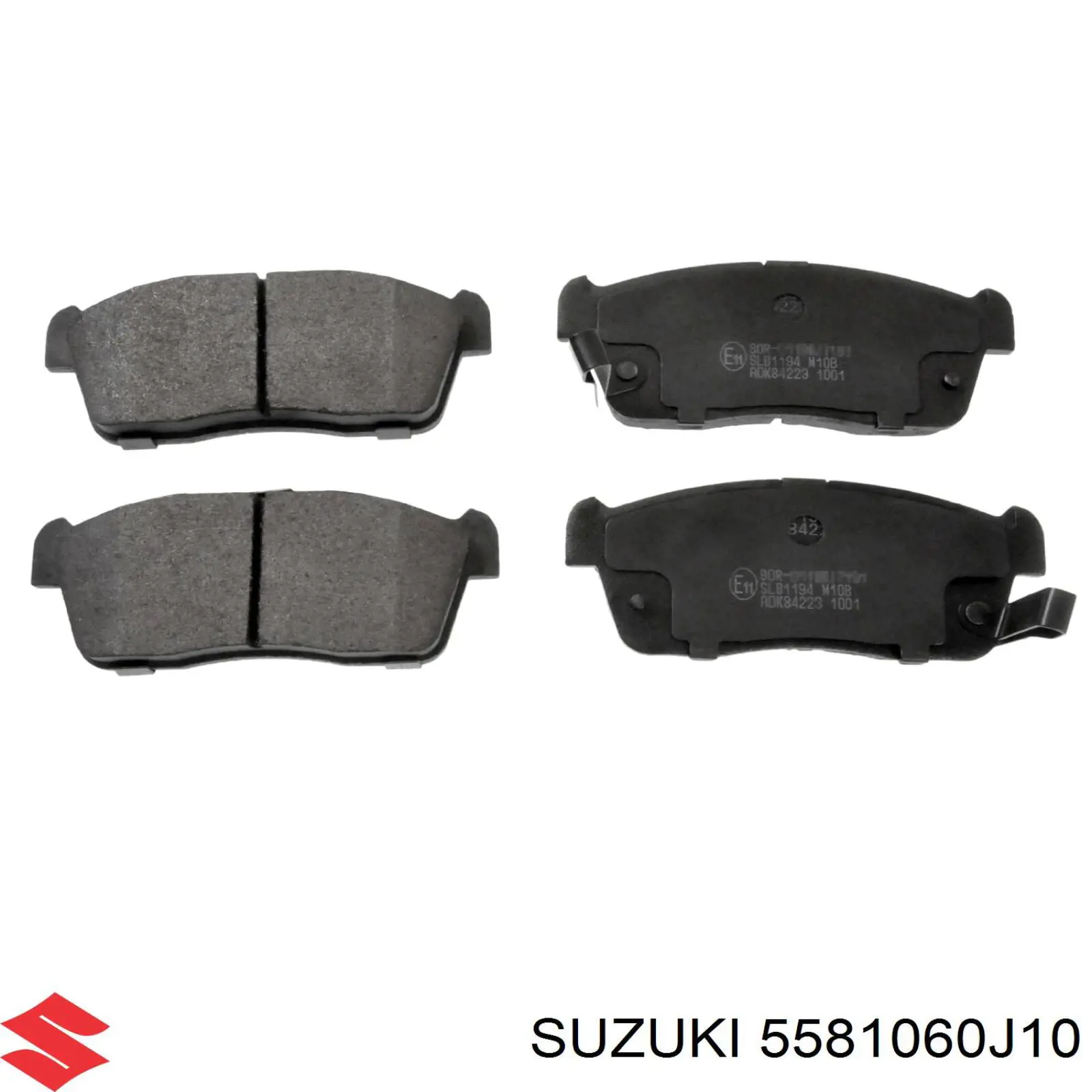 5581060J10 Suzuki колодки тормозные передние дисковые