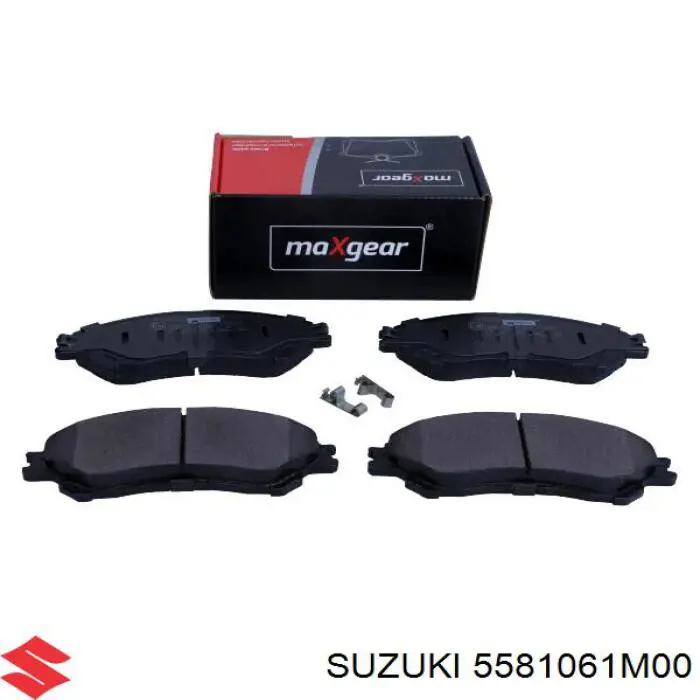 Передние тормозные колодки 5581061M00 Suzuki