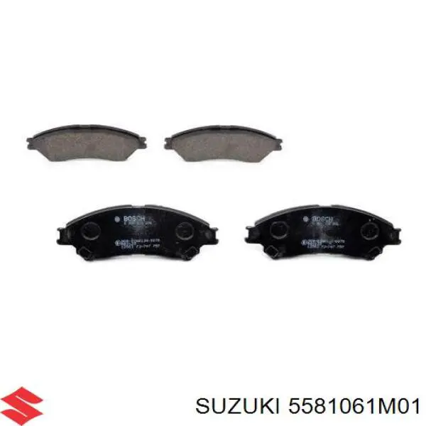 Передние тормозные колодки 5581061M01 Suzuki