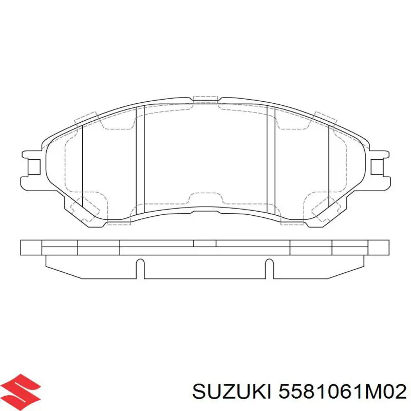 Колодки Suzuki 5581061M02 цена, от 36.13 USD
