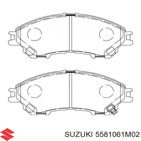 Купить 5581061M02 Suzuki Колодки тормозные