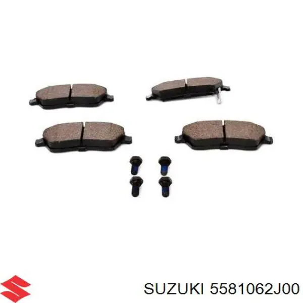 Передние тормозные колодки 5581062J00 Suzuki