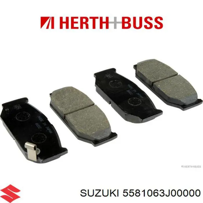 5581063J00000 Suzuki колодки тормозные передние дисковые