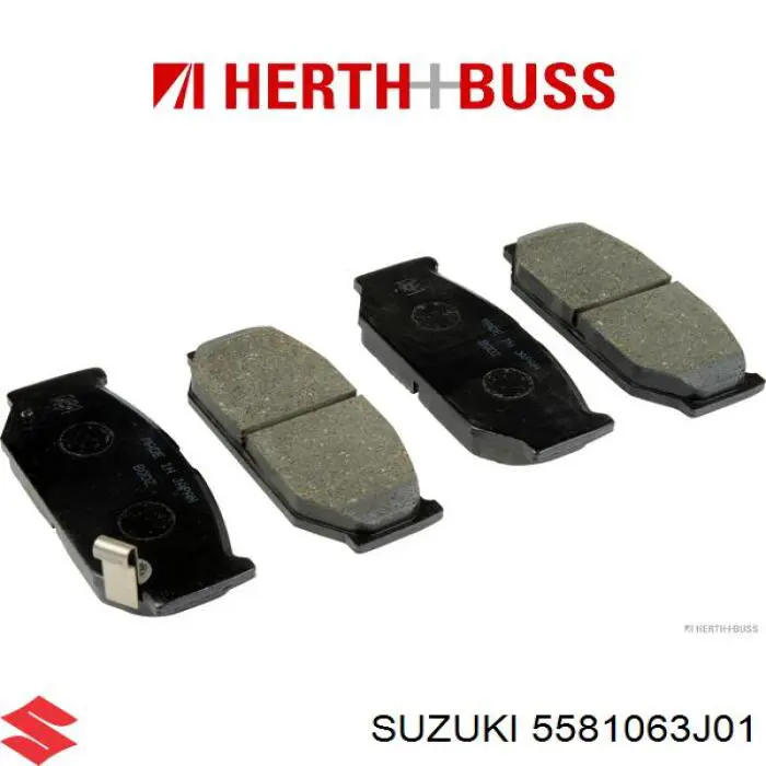 5581063J01 Suzuki колодки тормозные передние дисковые