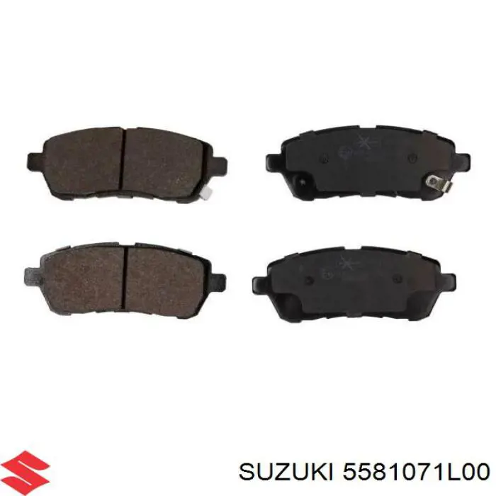 5581071L00 Suzuki колодки тормозные передние дисковые