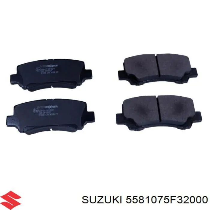 Передние тормозные колодки 5581075F32000 Suzuki