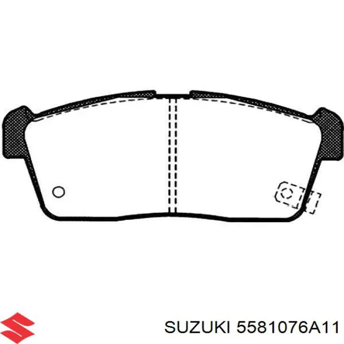 Купить 5581076A11 Suzuki Колодки тормозные
