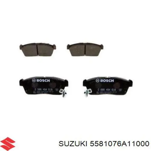 5581076A11000 Suzuki колодки тормозные передние дисковые