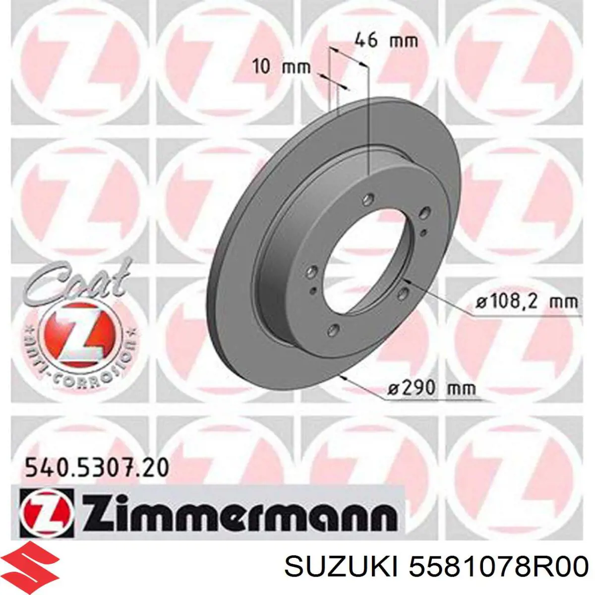 5581078R00 Suzuki sapatas do freio dianteiras de disco