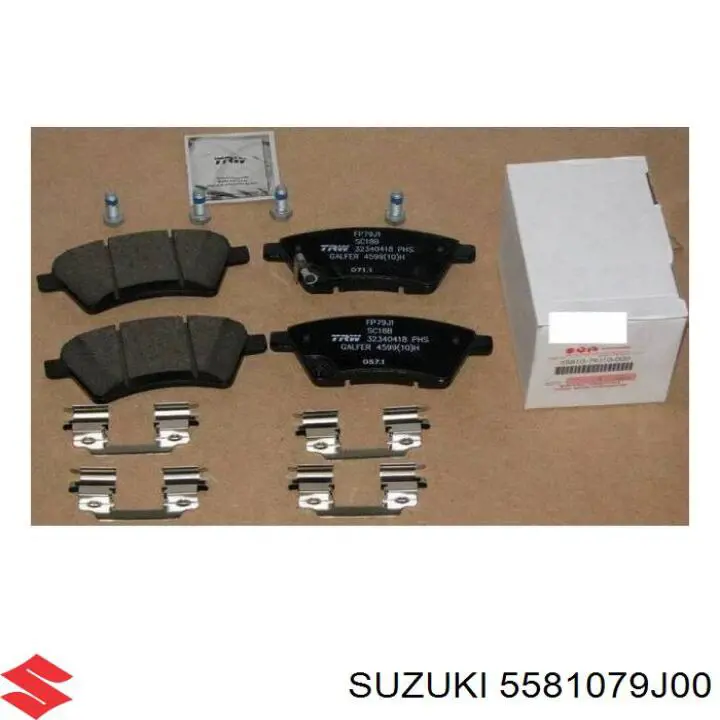 5581079J00 Suzuki колодки тормозные передние дисковые