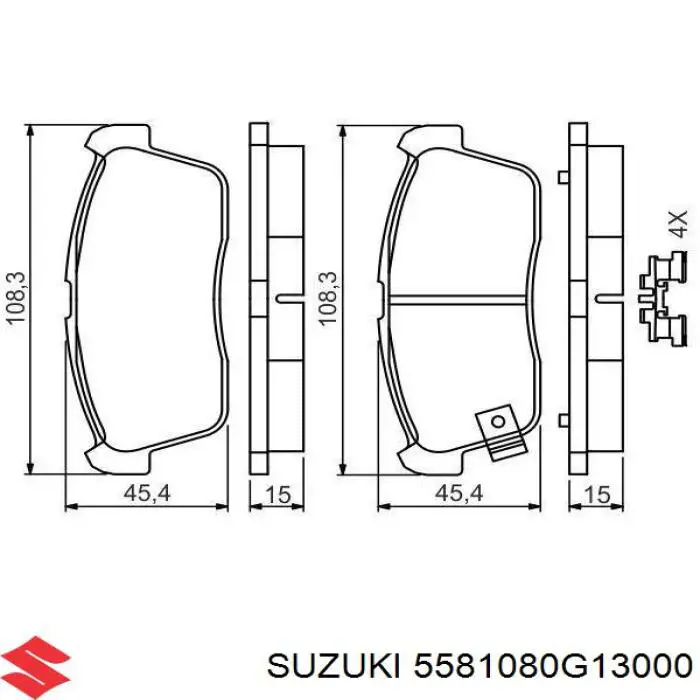  5581080G13000 Suzuki