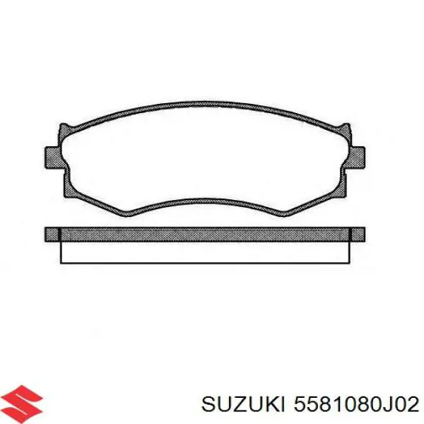 5581080J02 Suzuki Колодки передние