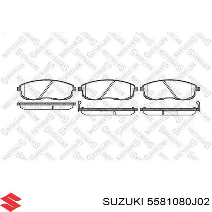 Купить 5581080J02 Suzuki Колодки тормозные