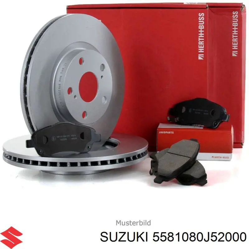 5581080J52000 Suzuki колодки тормозные передние дисковые