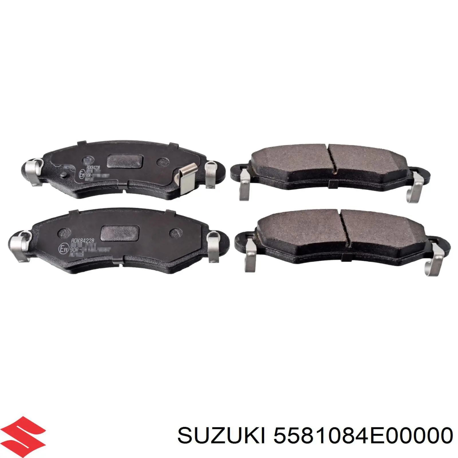 Передние тормозные колодки 5581084E00000 Suzuki