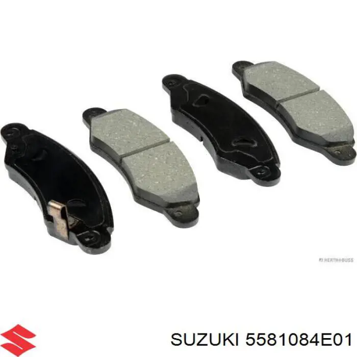 5581084E01 Suzuki колодки тормозные передние дисковые