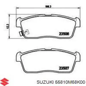 Передние тормозные колодки 55810M68K00 Suzuki