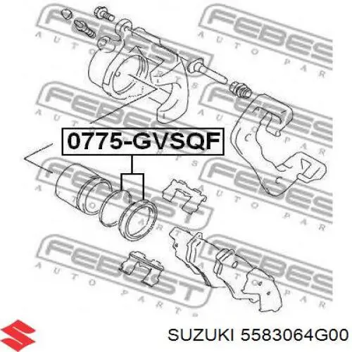 Ремкомплект переднего суппорта 5583064G00 Suzuki