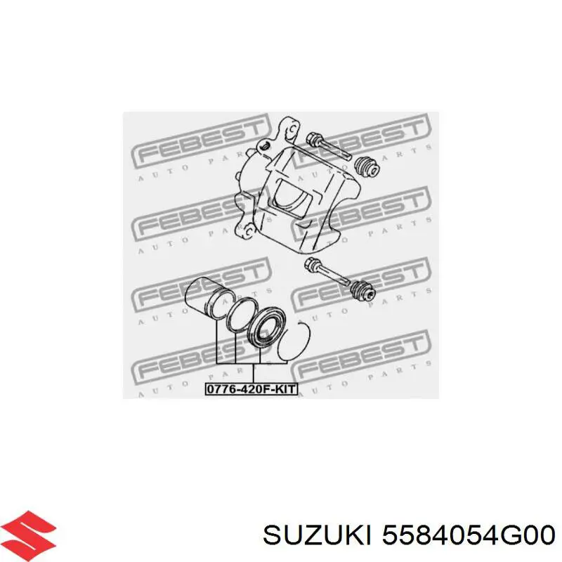 Купить 5584054G00 Suzuki Ремкомплект переднего суппорта