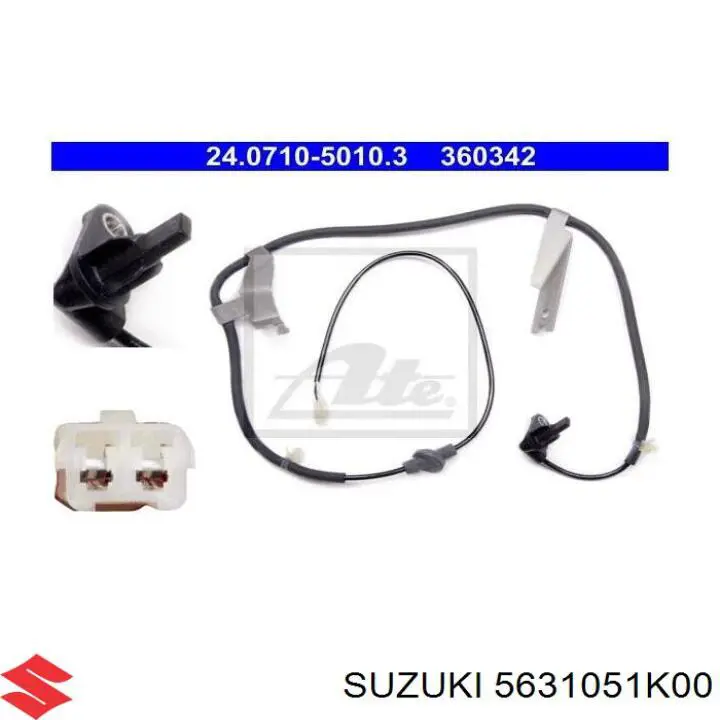 56310-51K00 Suzuki sensor abs traseiro direito