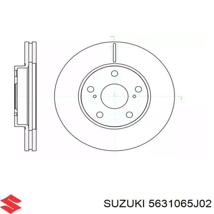 Датчик АБС задний правый 5631065J02 Suzuki