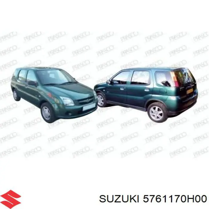 Крыло переднее правое 5761170H00 Suzuki