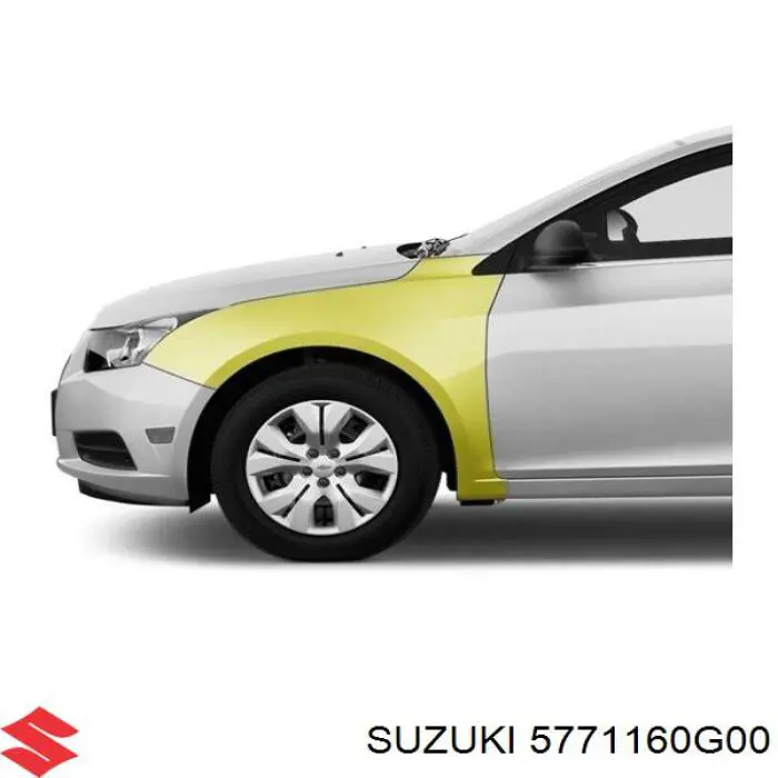 Крыло переднее левое Suzuki 5771160G00 цена, от 104.54 USD