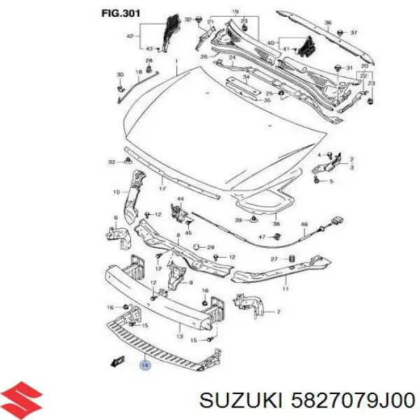 5827079J00 Suzuki 